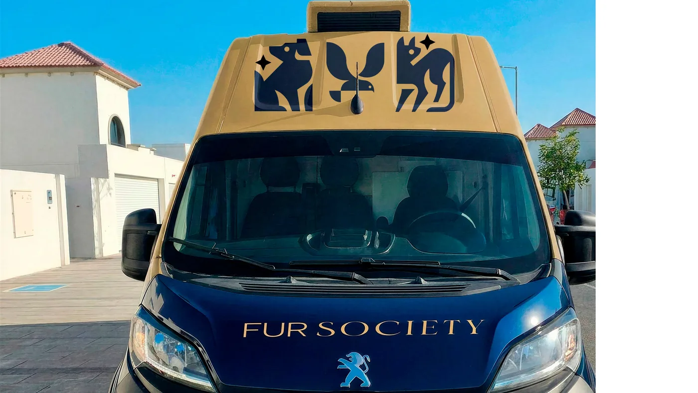 FUR Society van — front